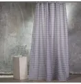ΚΟΥΡΤΙΝΑ ΜΠΑΝΙΟΥ 180X180 STRIPE GREY