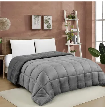 ΚΟΥΒΕΡΤΟΠΑΠΛΩΜΑ ΥΠΕΡΔΙΠΛΟ SHELBY ANTHRACITE (220X240)