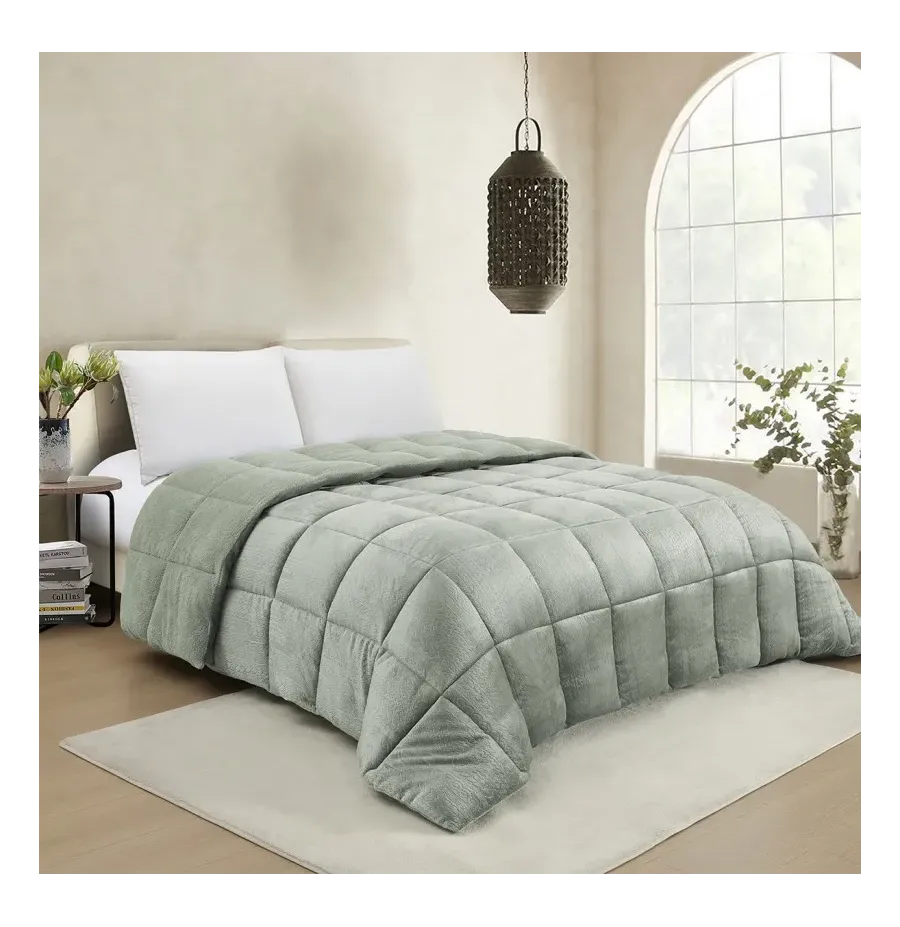 ΚΟΥΒΕΡΤΟΠΑΠΛΩΜΑ ΥΠΕΡΔΙΠΛΟ SHELBY SOFT OLIVE (220X240) ΚΟΥΒΕΡΤΟΠΑΠΛΩΜΑ ΥΠΕΡΔΙΠΛΟ SHELBY SOFT OLIVE (220X240)