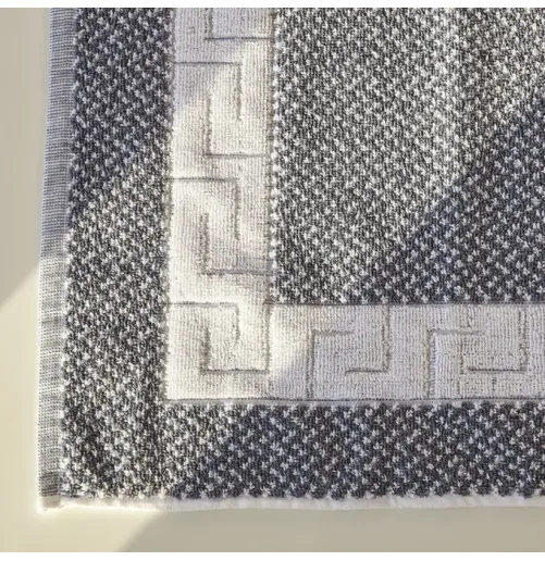 Πατάκι Μπάνιου Μαίανδρος Μελανζέ 100% Βαμβακερό (50x75) - 650gsm