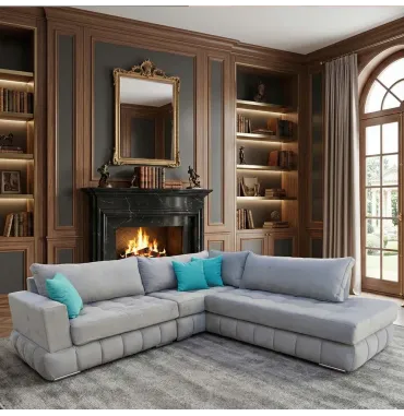 Γωνιακός Καναπές Τσιμπιτό (ΚΩΔ 300) – Χειροποίητος & Custom Διαστάσεις