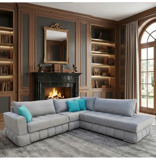 Γωνιακός Καναπές Τσιμπιτό (ΚΩΔ 300) – Χειροποίητος & Custom Διαστάσεις