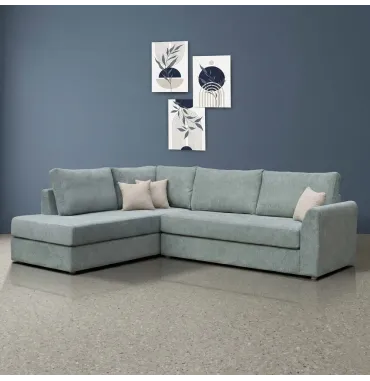Γωνιακός Καναπές Σαλονιού ΚΩΔ 315" – Custom Διαστάσεις & Υφάσματα – Dennino.gr