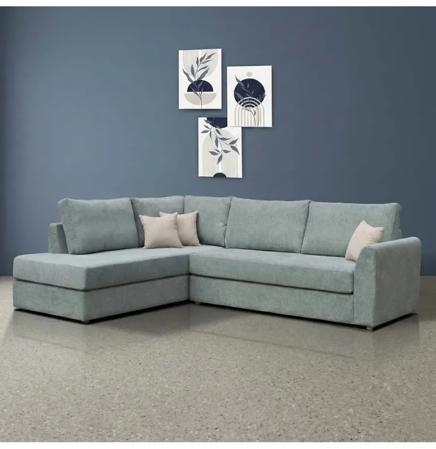 Γωνιακός Καναπές Σαλονιού ΚΩΔ 315" – Custom Διαστάσεις & Υφάσματα – Dennino.gr