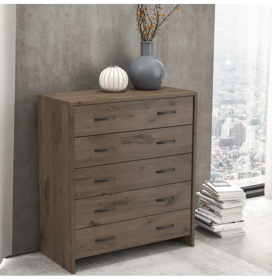 Συρταριέρα Κρεβατοκάμαρας Ξύλινη Καρυδί 86x43x95εκ.