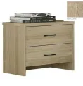 Κομοδίνο με 2 Συρτάρια Νο4 Ξύλινο Λαττέ 50x35x44εκ.