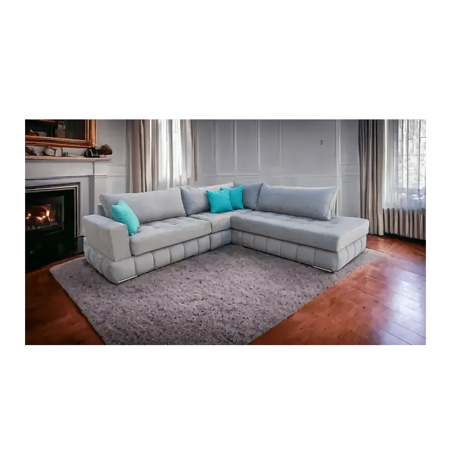 Καναπές γωνιακός τσιμπιτό SD300  280x220x95εκ – Dennino.gr