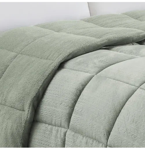 ΚΟΥΒΕΡΤΟΠΑΠΛΩΜΑ ΥΠΕΡΔΙΠΛΟ SHELBY SOFT OLIVE (220X240)