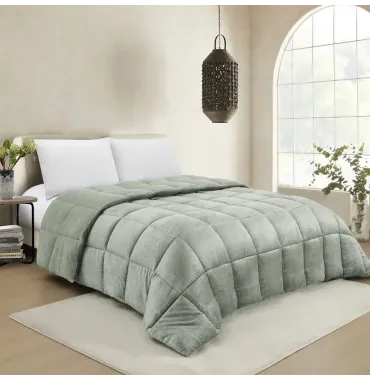 ΚΟΥΒΕΡΤΟΠΑΠΛΩΜΑ ΥΠΕΡΔΙΠΛΟ SHELBY SOFT OLIVE (220X240)