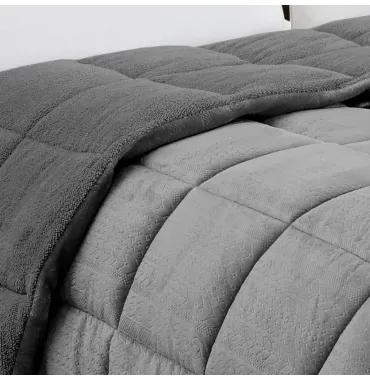 ΚΟΥΒΕΡΤΟΠΑΠΛΩΜΑ ΥΠΕΡΔΙΠΛΟ SHELBY ANTHRACITE (220X240)