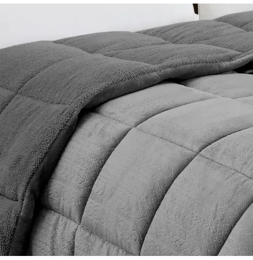 ΚΟΥΒΕΡΤΟΠΑΠΛΩΜΑ ΥΠΕΡΔΙΠΛΟ SHELBY ANTHRACITE (220X240)